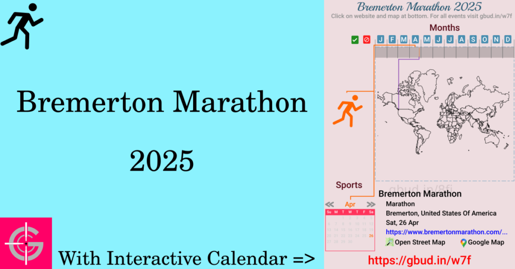 Sport event in 2025, Bremerton Marathon 2025