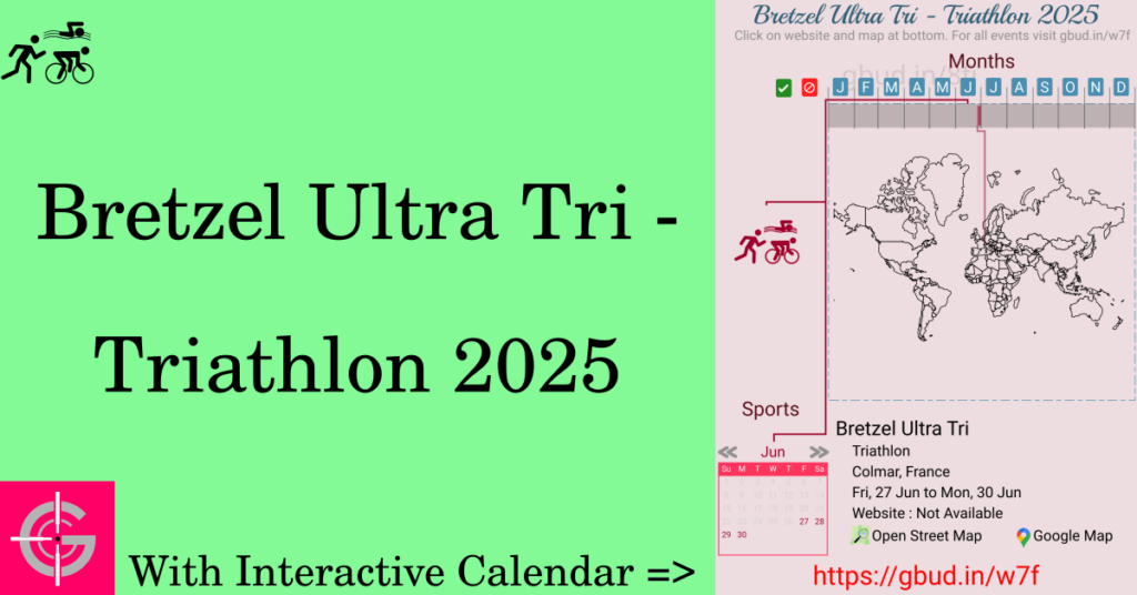 Sport event in 2025, Bretzel Ultra Tri - Triathlon 2025