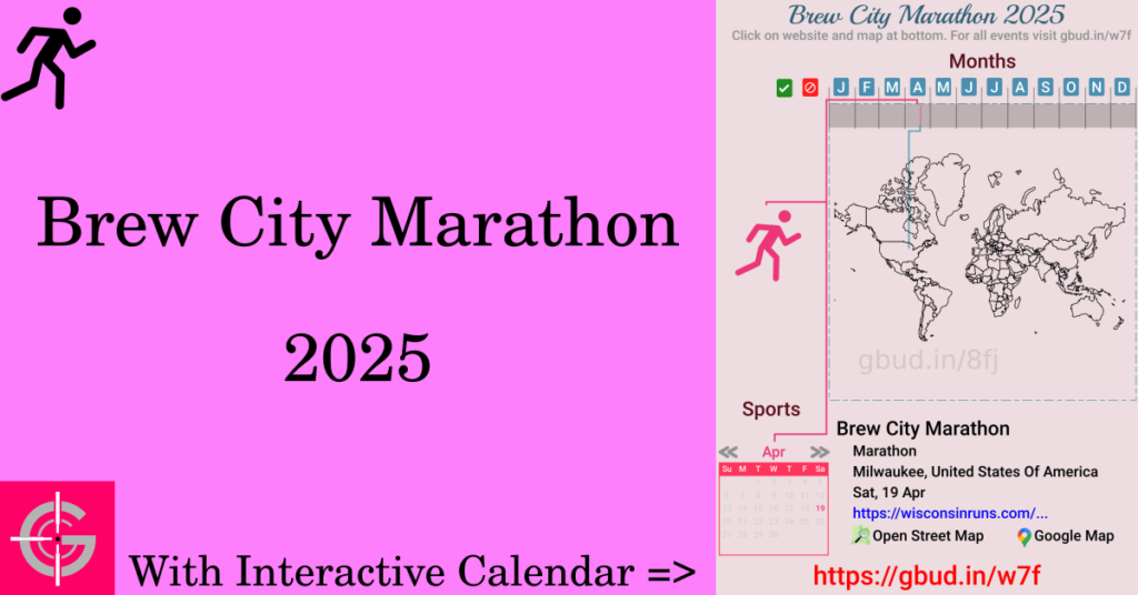 Sport event in 2025, Brew City Marathon 2025