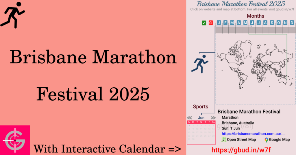 Sport event in 2025, Brisbane Marathon Festival 2025