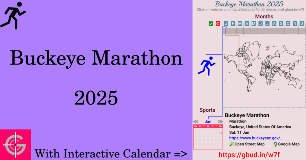 Sport event in 2025, Buckeye Marathon 2025