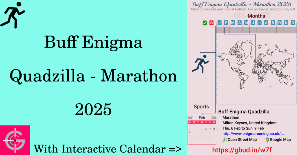 Sport event in 2025, Buff Enigma Quadzilla - Marathon 2025