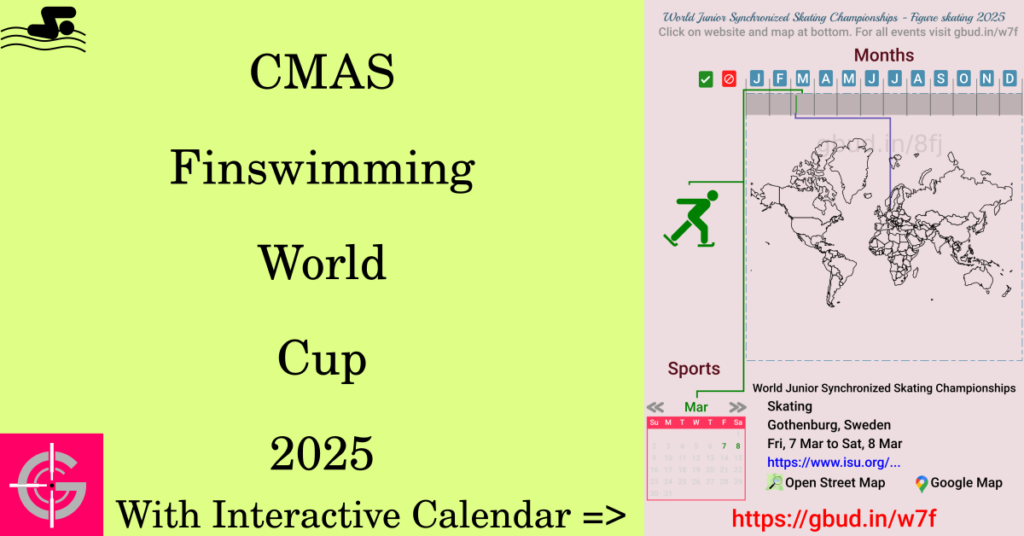 Sport event in 2025, CMAS Finswimming World Cup 2025