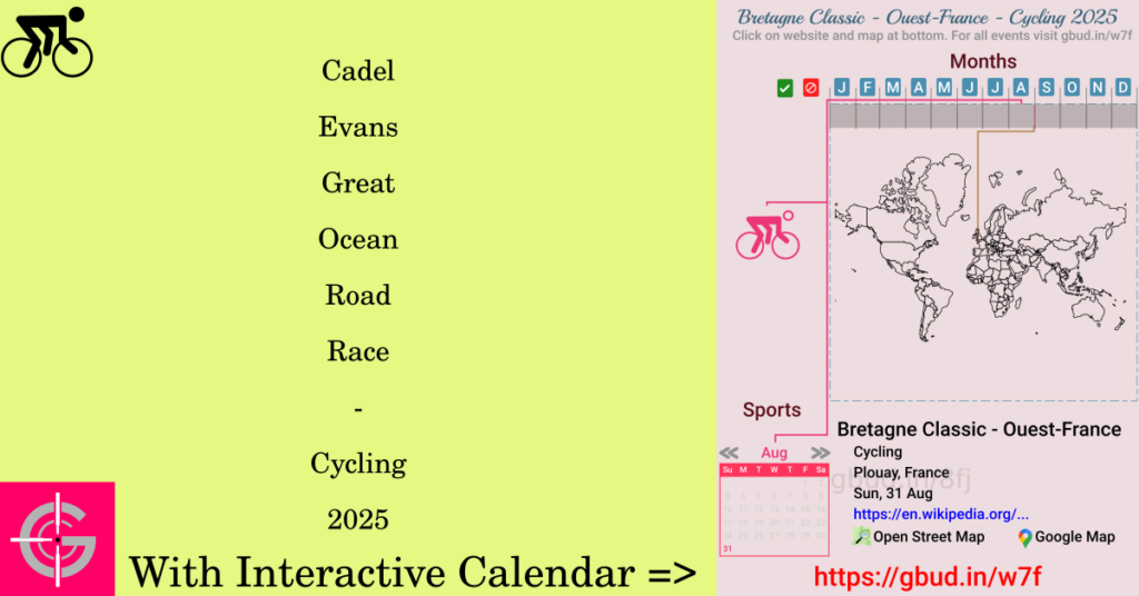 Sport event in 2025, Cadel Evans Great Ocean Road Race - Cycling 2025