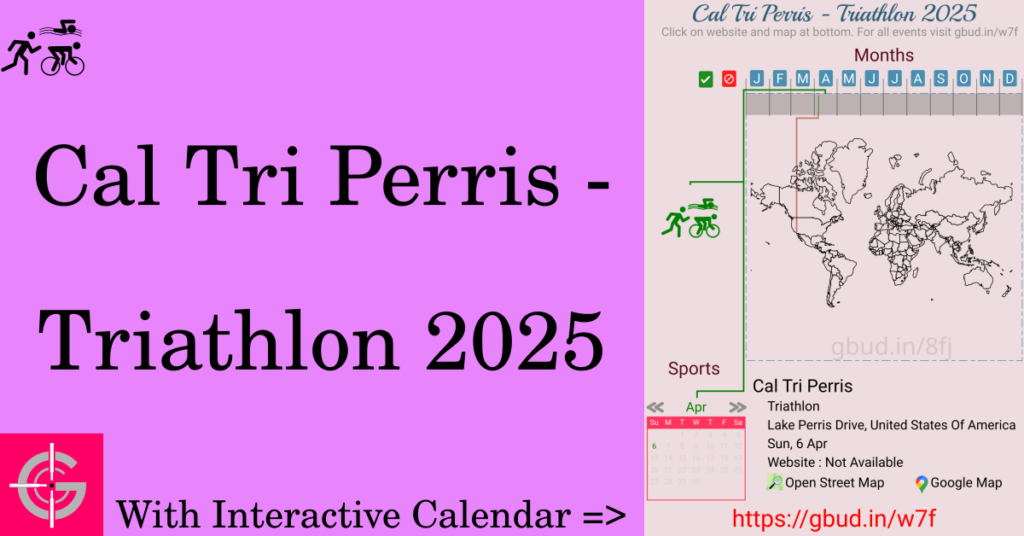 Sport event in 2025, Cal Tri Perris - Triathlon 2025