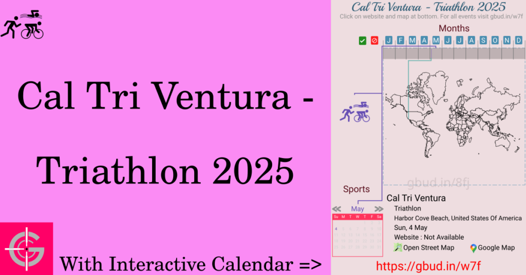 Sport event in 2025, Cal Tri Ventura - Triathlon 2025