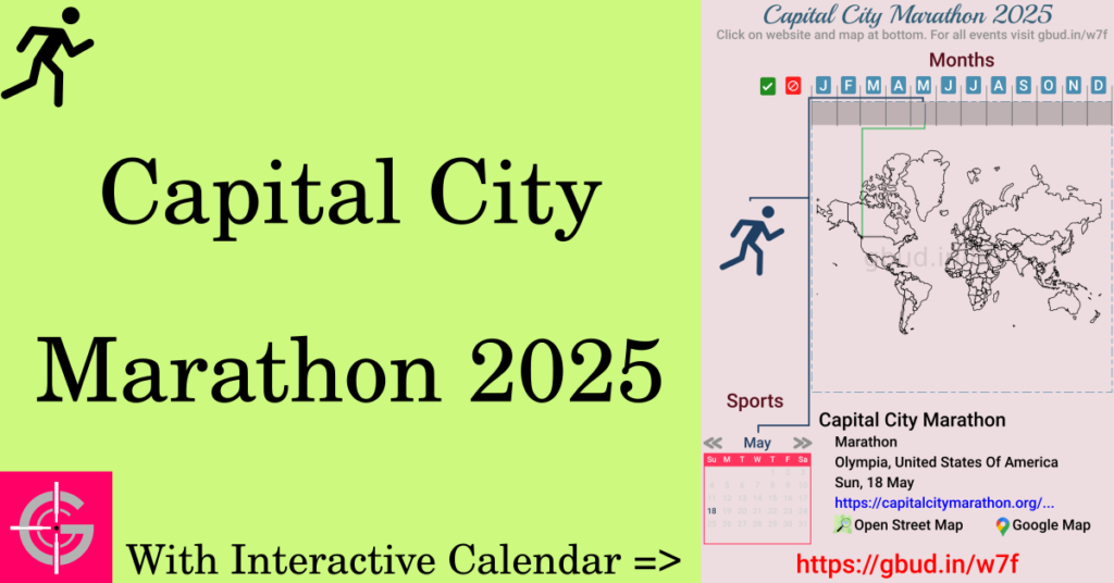 Sport event in 2025, Capital City Marathon 2025