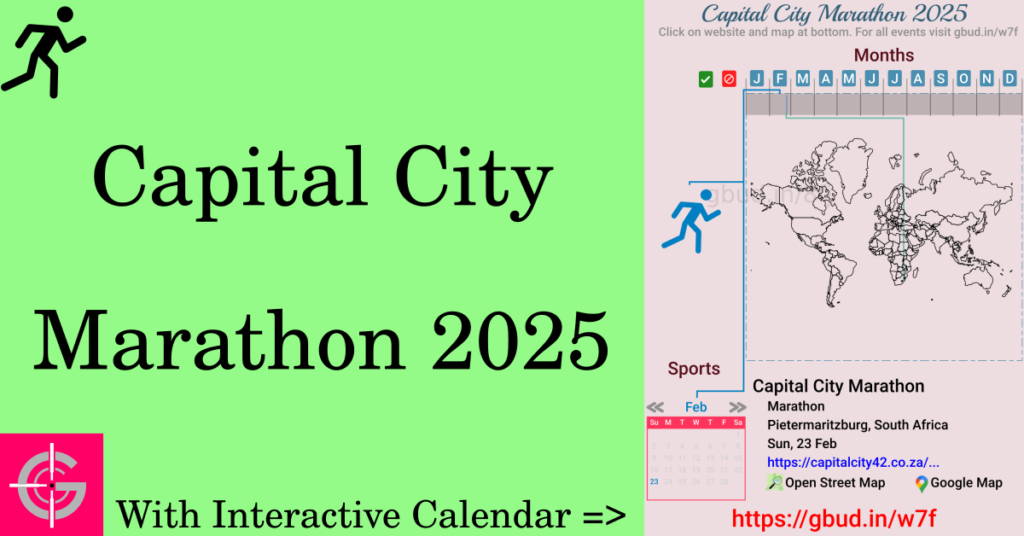 Sport event in 2025, Capital City Marathon 2025