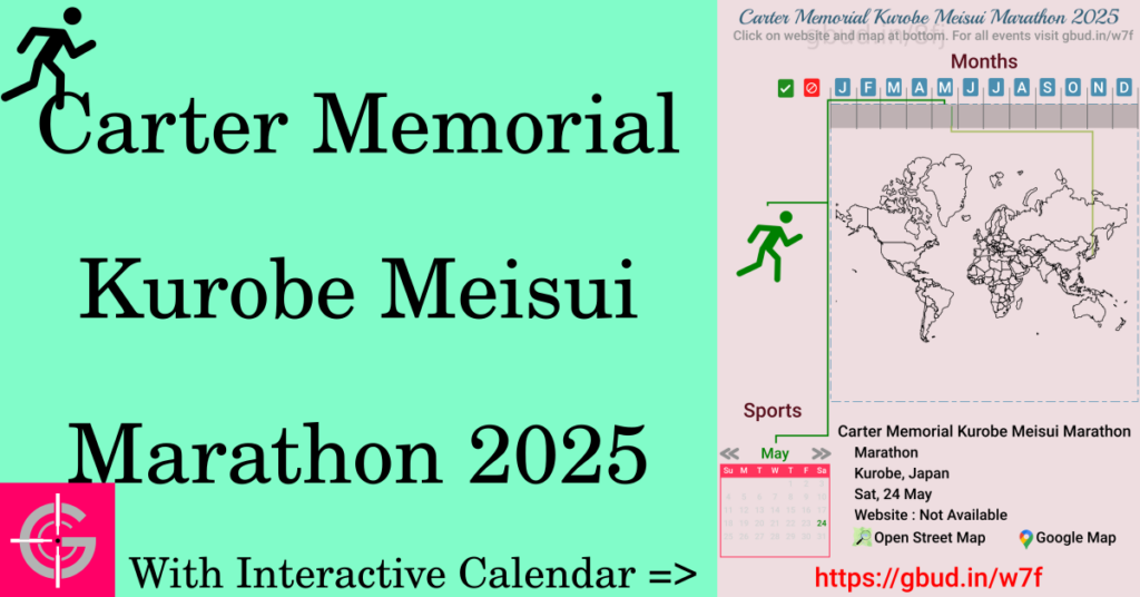 Sport event in 2025, Carter Memorial Kurobe Meisui Marathon 2025