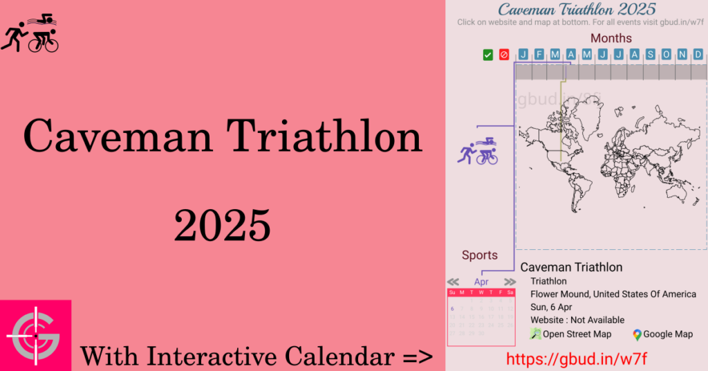 Sport event in 2025, Caveman Triathlon 2025