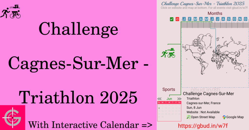 Sport event in 2025, Challenge Cagnes-Sur-Mer - Triathlon 2025