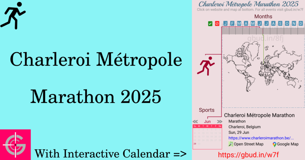 Sport event in 2025, Charleroi Métropole Marathon 2025