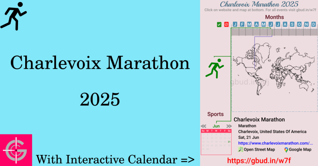 Sport event in 2025, Charlevoix Marathon 2025