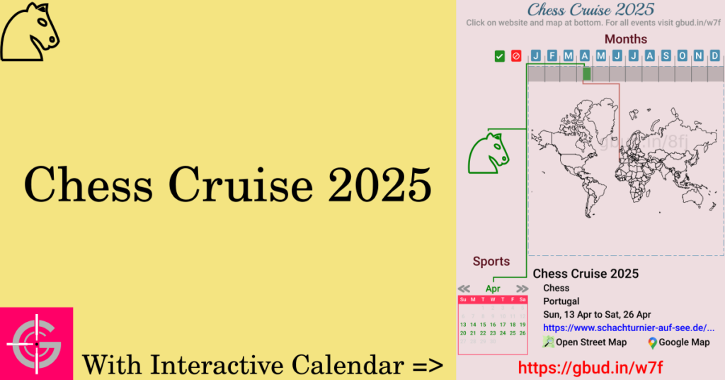 Sport event in 2025, Chess Cruise 2025