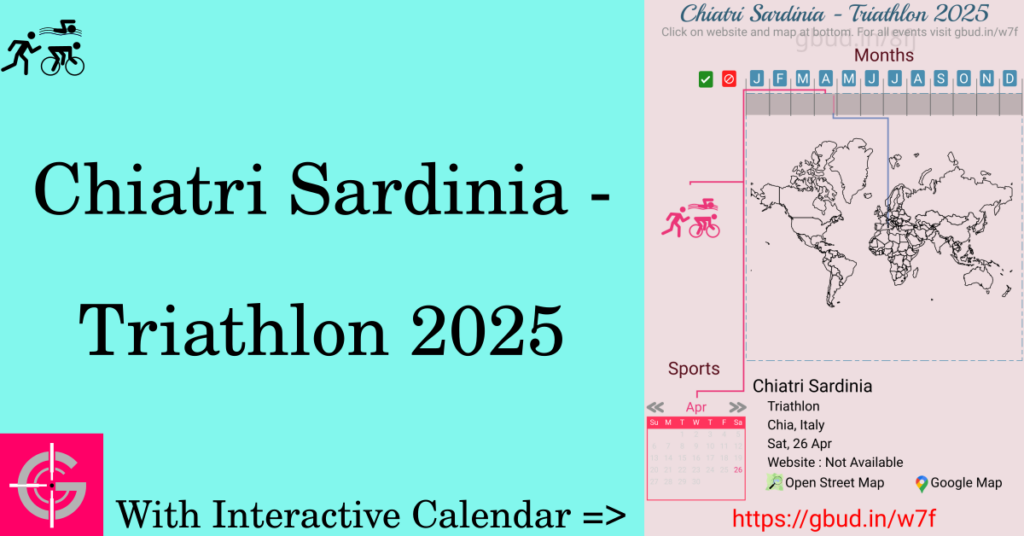 Sport event in 2025, Chiatri Sardinia - Triathlon 2025