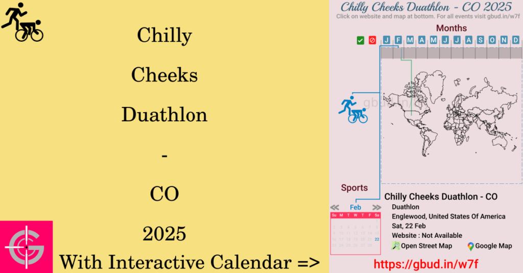 Sport event in 2025, Chilly Cheeks Duathlon - CO 2025