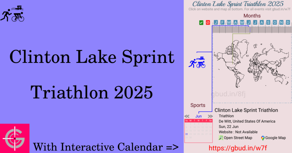 Sport event in 2025, Clinton Lake Sprint Triathlon 2025