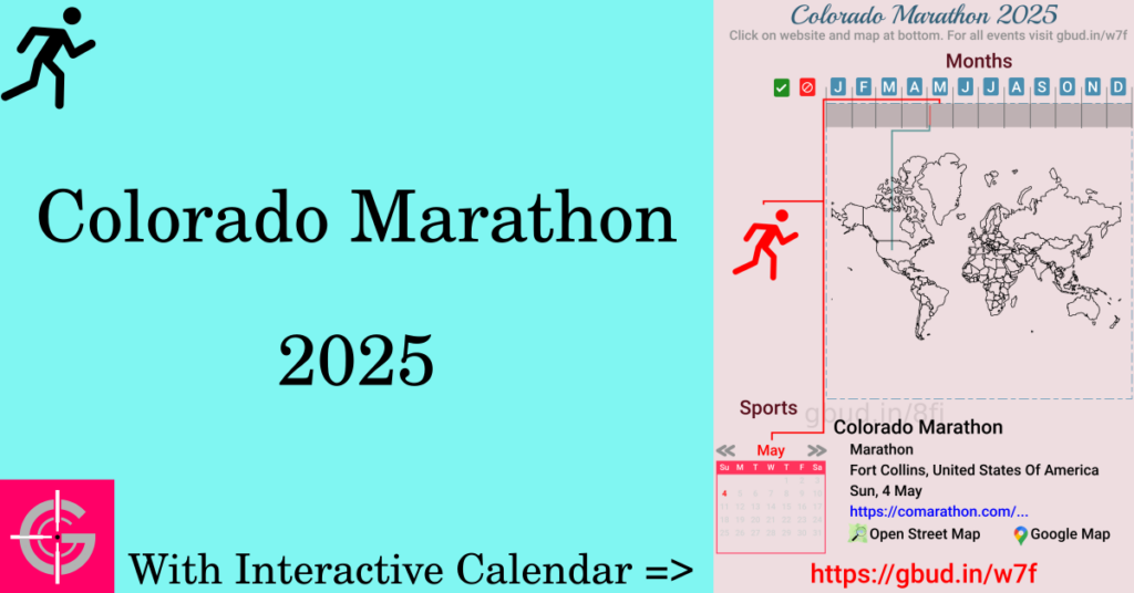 Sport event in 2025, Colorado Marathon 2025