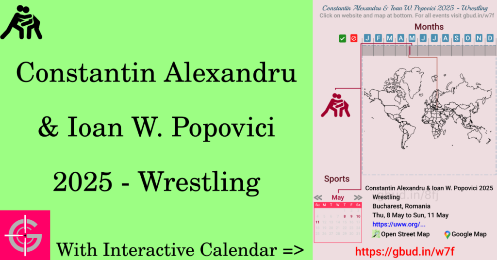 Sport event in 2025, Constantin Alexandru & Ioan W. Popovici 2025 - Wrestling