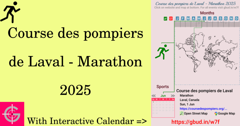 Sport event in 2025, Course des pompiers de Laval - Marathon 2025