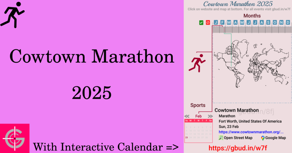 Sport event in 2025, Cowtown Marathon 2025