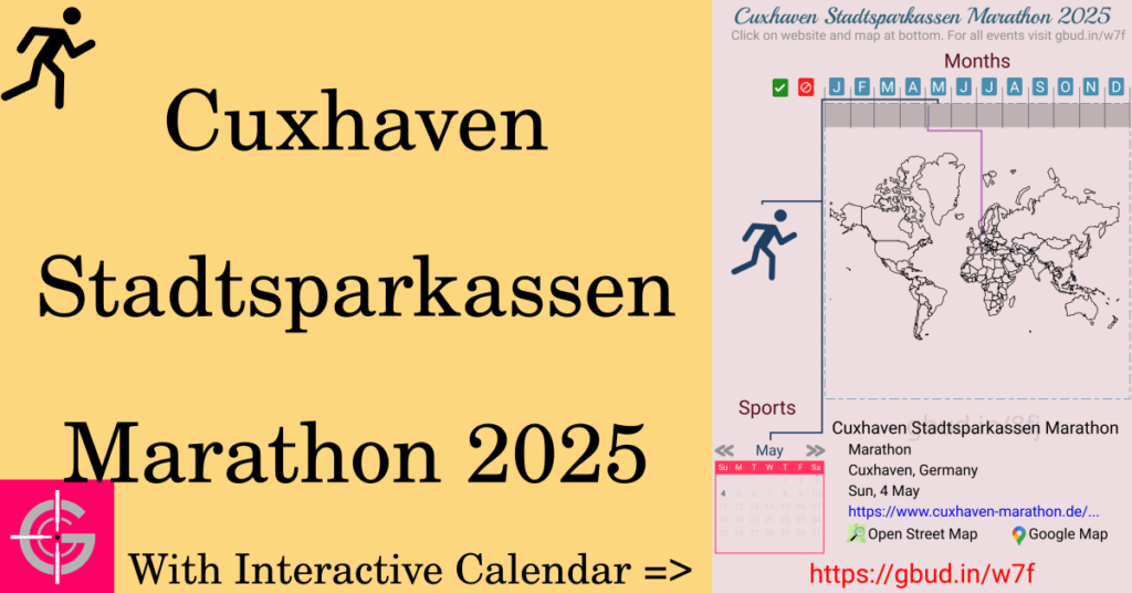 Sport event in 2025, Cuxhaven Stadtsparkassen Marathon 2025