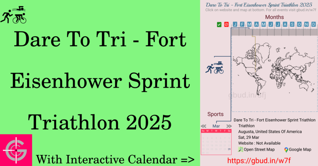 Sport event in 2025, Dare To Tri - Fort Eisenhower Sprint Triathlon 2025