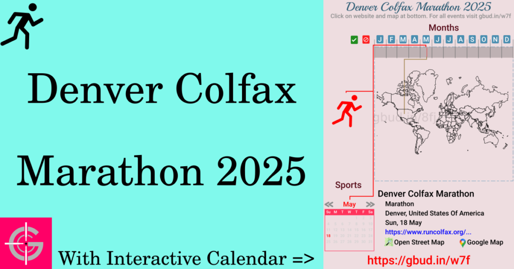 Sport event in 2025, Denver Colfax Marathon 2025