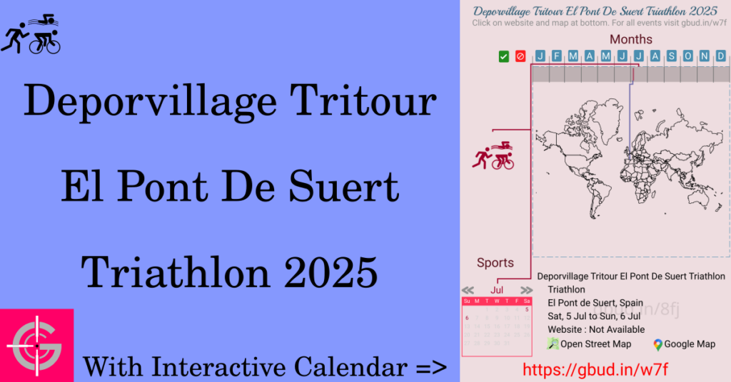 Sport event in 2025, Deporvillage Tritour El Pont De Suert Triathlon 2025