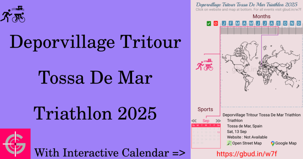 Sport event in 2025, Deporvillage Tritour Tossa De Mar Triathlon 2025