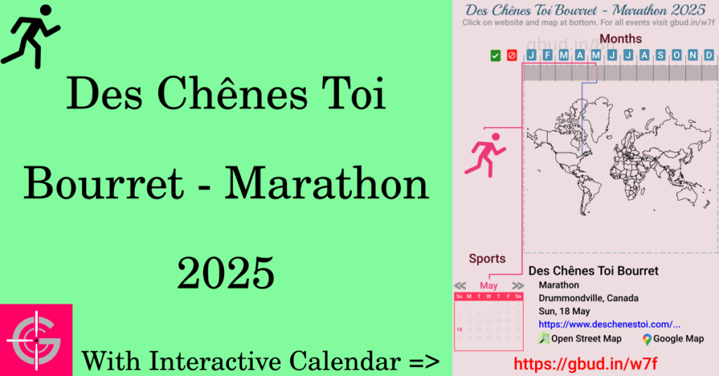 Sport event in 2025, Des Chênes Toi Bourret - Marathon 2025