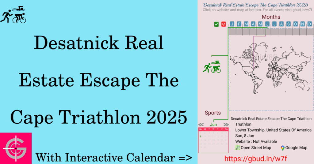 Sport event in 2025, Desatnick Real Estate Escape The Cape Triathlon 2025