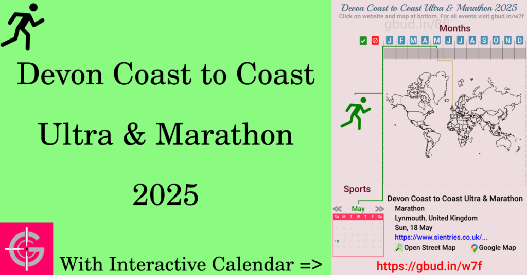 Sport event in 2025, Devon Coast to Coast Ultra & Marathon 2025