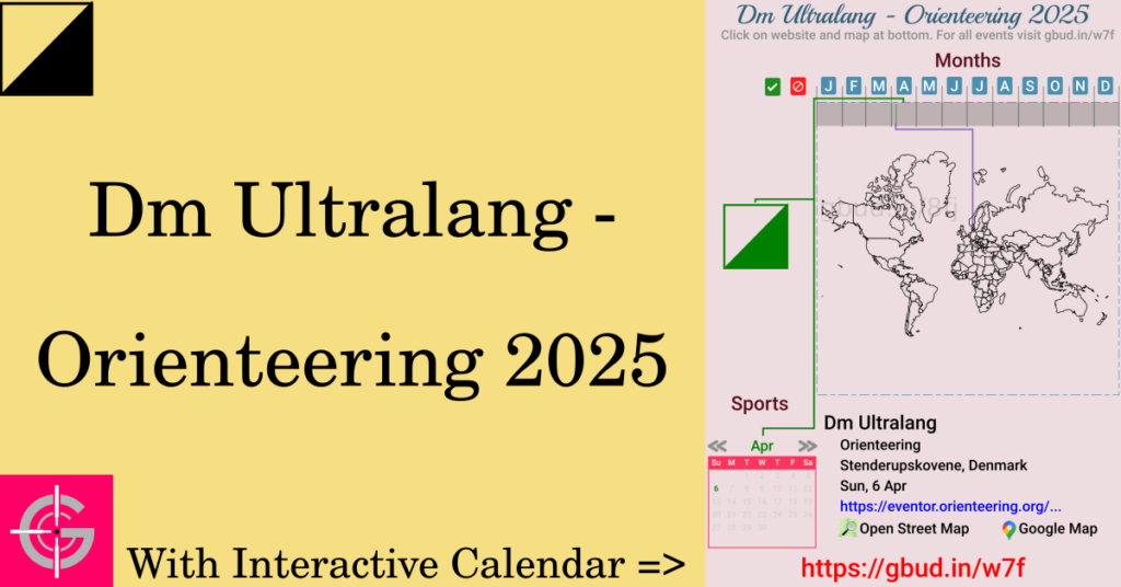 Sport event in 2025, Dm Ultralang - Orienteering 2025