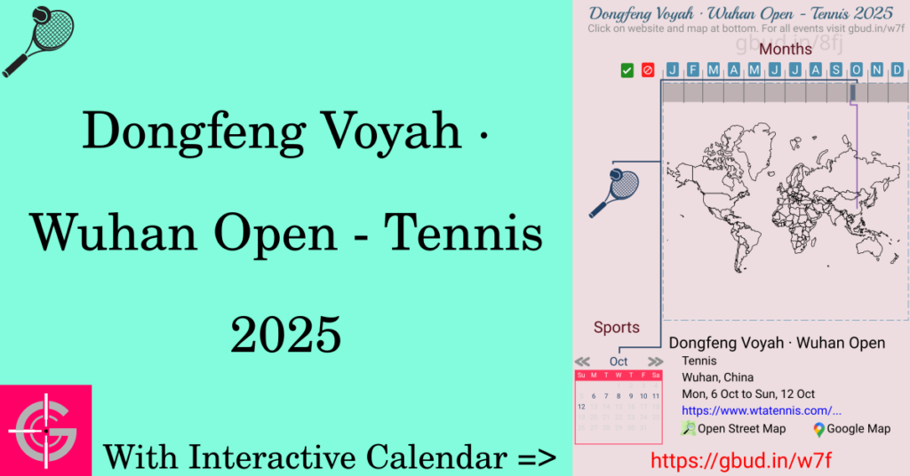 Sport event in 2025, Dongfeng Voyah · Wuhan Open - Tennis 2025