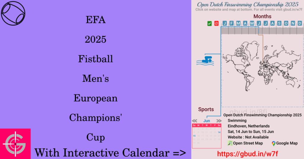 Sport event in 2025, EFA 2025 Fistball Men's European Champions' Cup