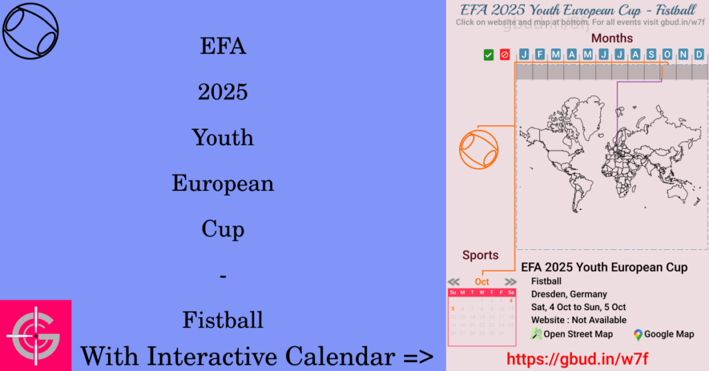 Sport event in 2025, EFA 2025 Youth European Cup - Fistball