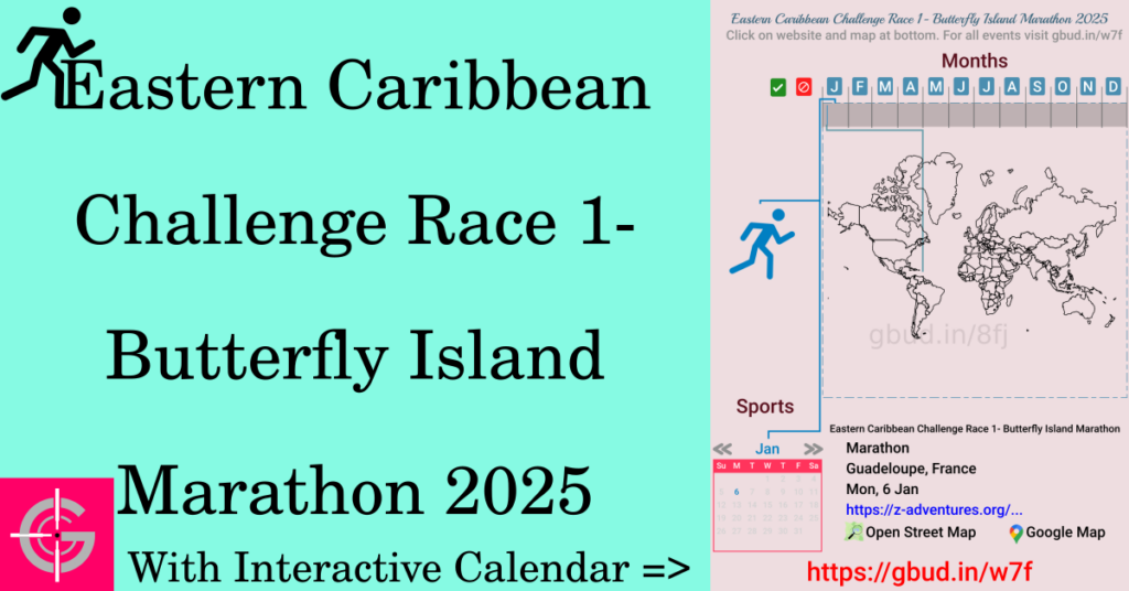 Sport event in 2025, Eastern Caribbean Challenge Race 1- Butterfly Island Marathon 2025