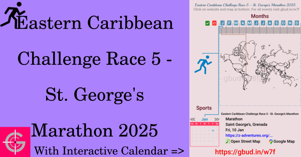 Sport event in 2025, Eastern Caribbean Challenge Race 5 - St. George's Marathon 2025