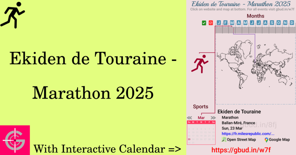 Sport event in 2025, Ekiden de Touraine - Marathon 2025