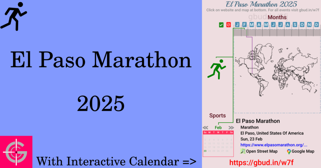 Sport event in 2025, El Paso Marathon 2025