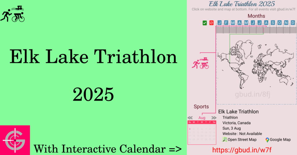 Sport event in 2025, Elk Lake Triathlon 2025