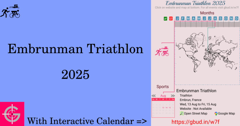 Sport event in 2025, Embrunman Triathlon 2025