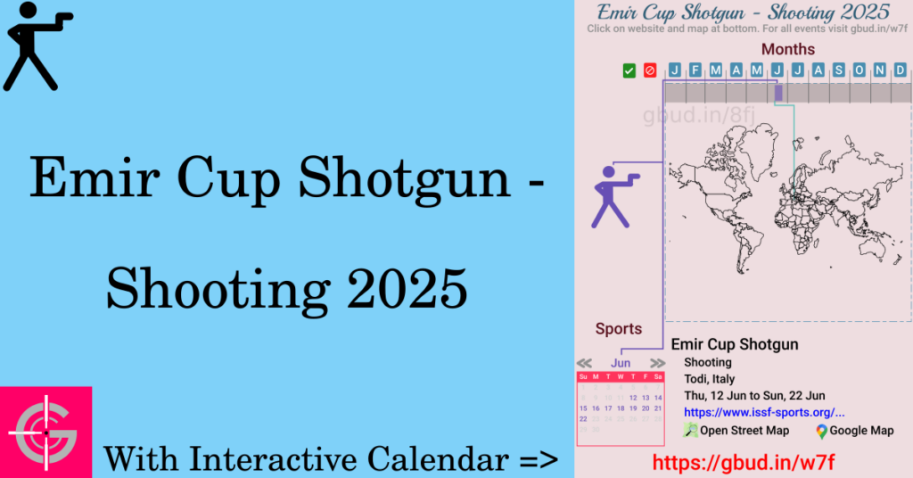 Sport event in 2025, Emir Cup Shotgun - Shooting 2025