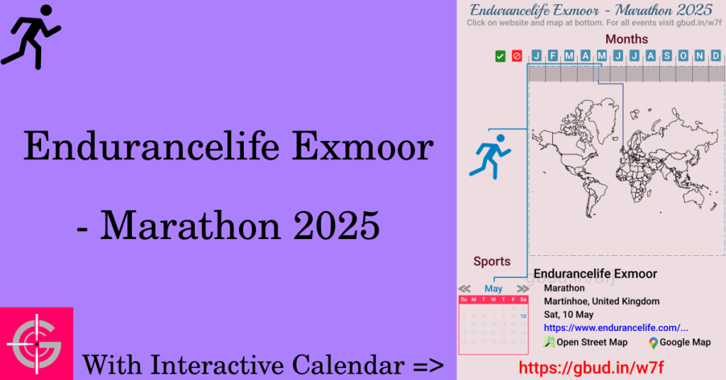 Sport event in 2025, Endurancelife Exmoor - Marathon 2025