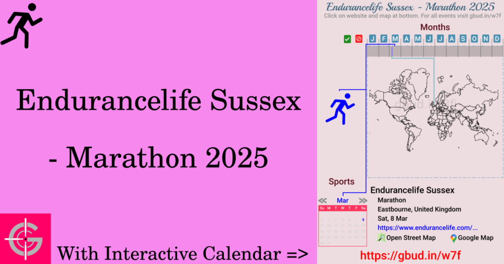 Sport event in 2025, Endurancelife Sussex - Marathon 2025