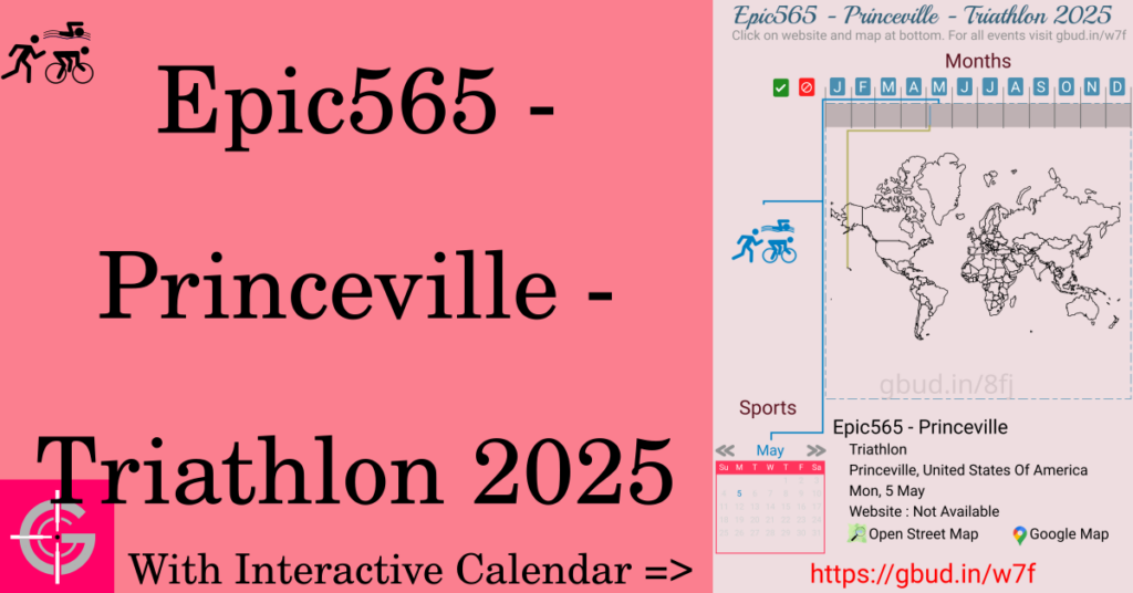 Sport event in 2025, Epic565 - Princeville - Triathlon 2025