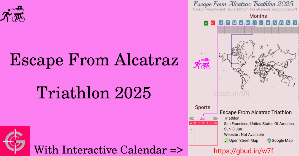 Sport event in 2025, Escape From Alcatraz Triathlon 2025