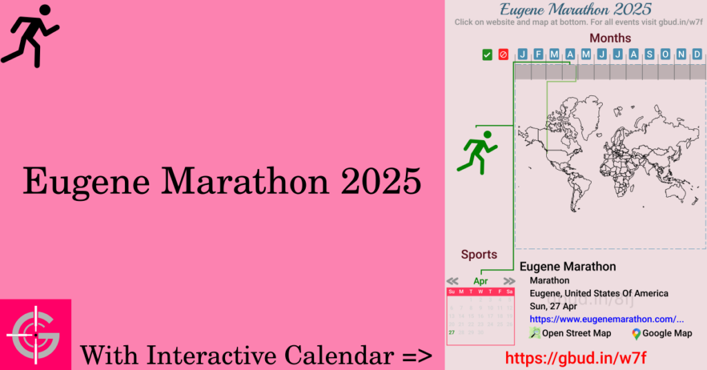 Sport event in 2025, Eugene Marathon 2025