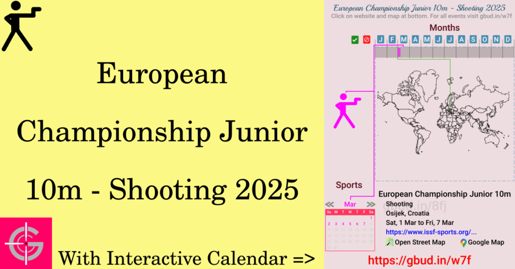 Sport event in 2025, European Championship Junior 10m - Shooting 2025